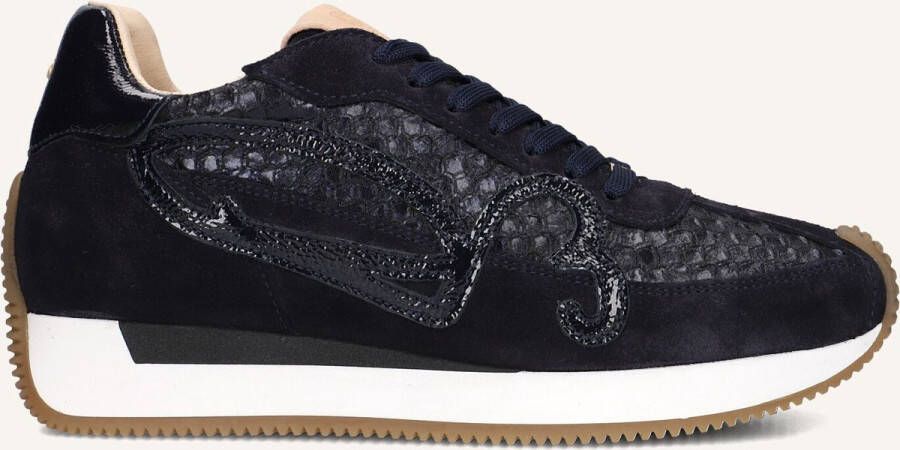 FRED DE LA BRETONIERE Lage Sneakers Dames Yentl Sign Maat: 40 Materiaal: Suède Kleur: Blauw
