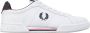 Fred Perry men's shoes leather trainers sneakers b722 Wit Heren - Thumbnail 2