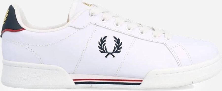 Fred Perry Leren Sneakers voor Moderne Man White Heren