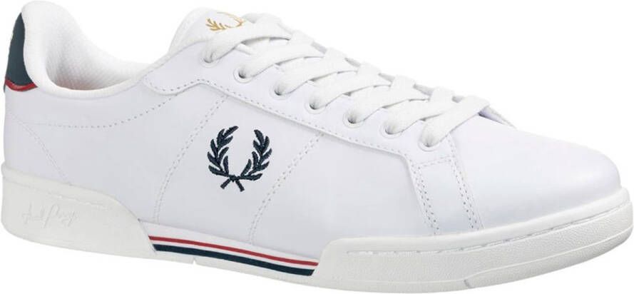 Fred Perry Leren Sneakers voor Moderne Man White Heren