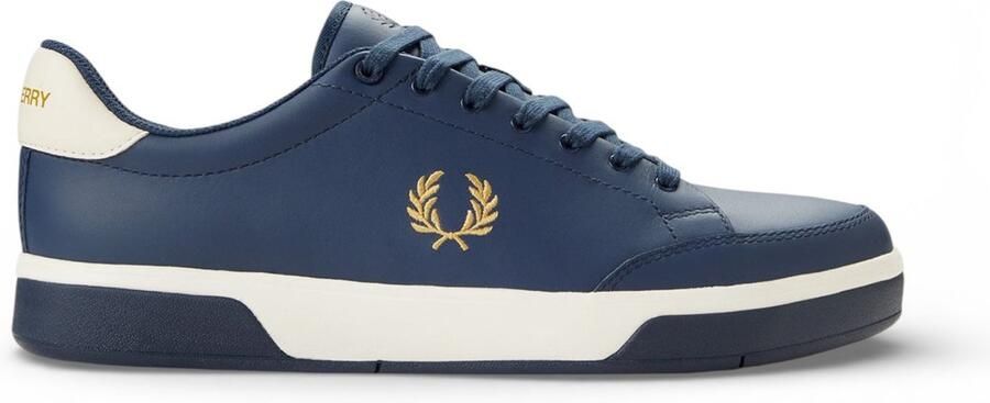 Fred Perry Leren sneakers B301 marine