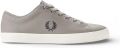 Fred Perry Leren sneakers Baseline - Grijs