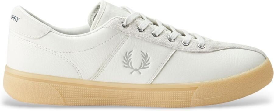 Fred Perry Sneakers van leer en suède Gebroken wit tennis