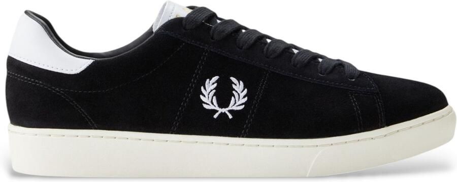 Fred Perry Zwarte leren Spencer sneakers