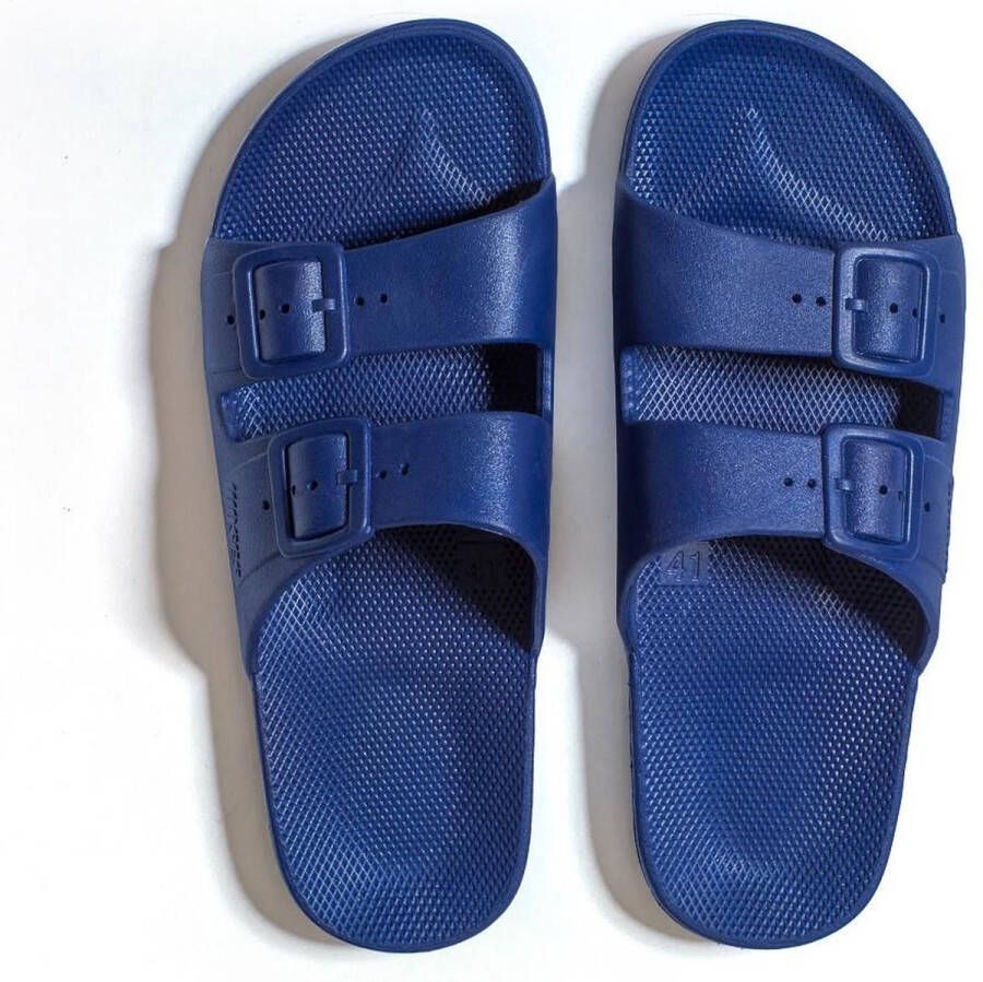 Freedom Moses Original Plain Navy Slippers