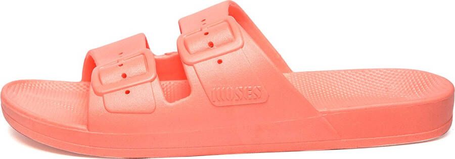 Freedom Moses badslippers zalmroze Meisjes Rubber Effen 39 40