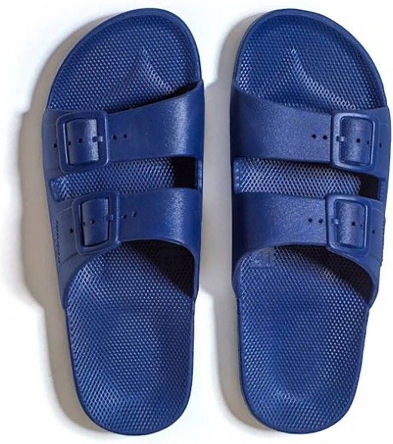 Freedom Moses Original Plain Navy Slippers