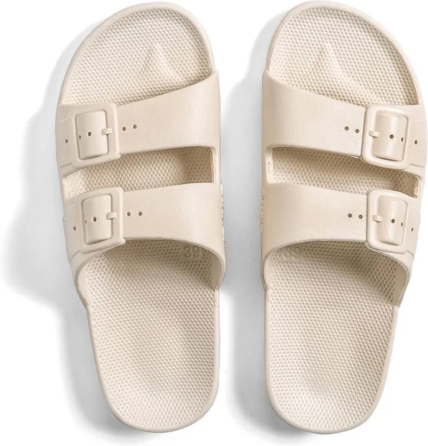 Freedom Moses Slippers Slides Vegan Stone Beige - Foto 2