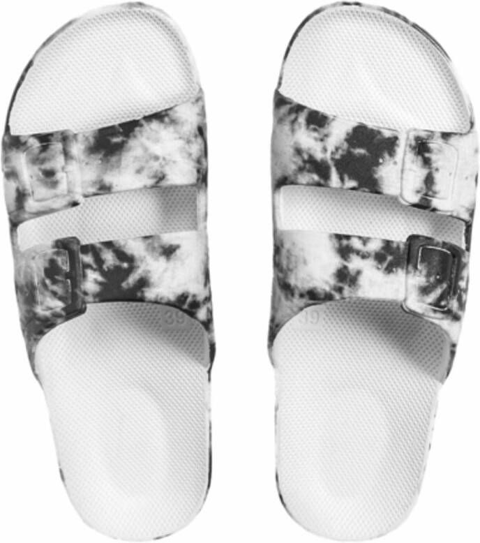 Freedom Moses Slipper Unisex Fancy Bandhani White