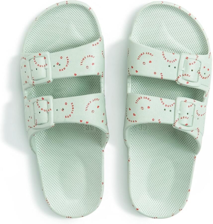 Freedom Moses Slippers LOVE RULES SAGE