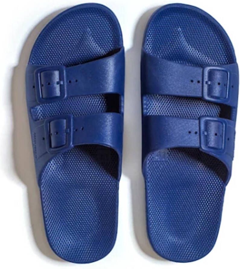 Freedom Moses Original Plain Navy Slippers