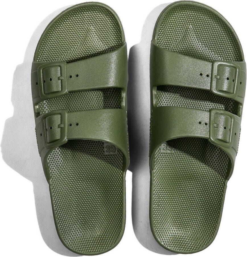 Freedom Moses slippers groen Jongens Kunststof Effen 28 29