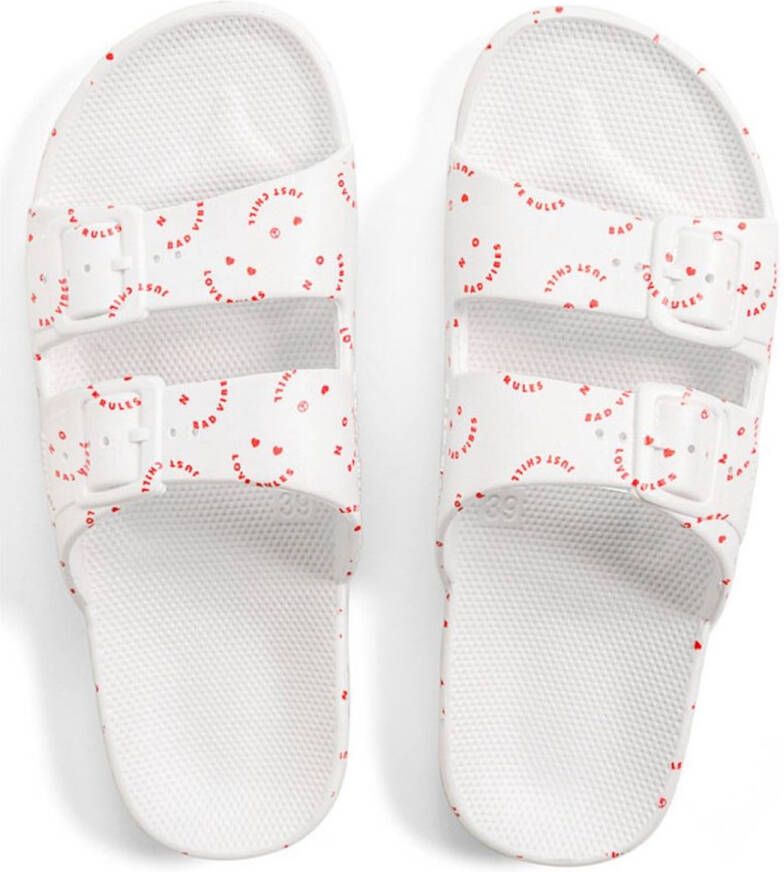 Freedom Moses SLIPPERS LOVE RULES WHITE Jongen Meisje slippers flipflops badslipper Wit 38 39 (0700512977493)