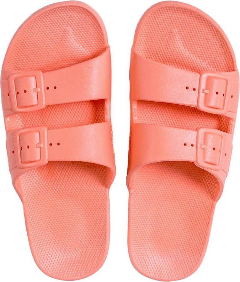 Freedom Moses Slippers Slides Vegan Capri Koraal