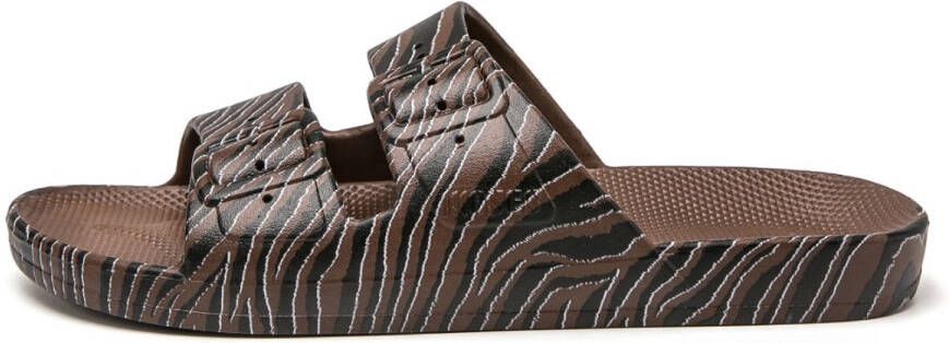 Freedom Moses SLIPPERS ZEBRA CHOCO Meisje slippers flipflops badslipper Bruin 38 39 (0630282988927)