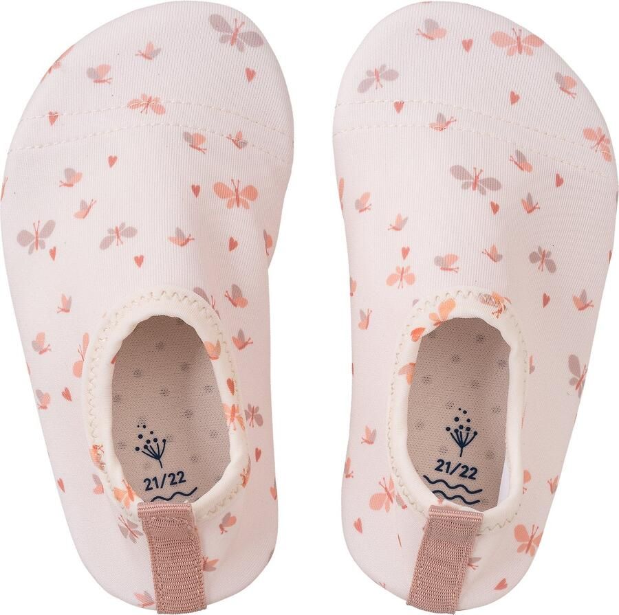 Fresk Zwemschoenen 27 28 UV 50-bescherming Antislip Strandschoenen Sneldrogend Waterschoenen voor Kinderen Elastische Pasvorm Meisjes Crème Butterflies