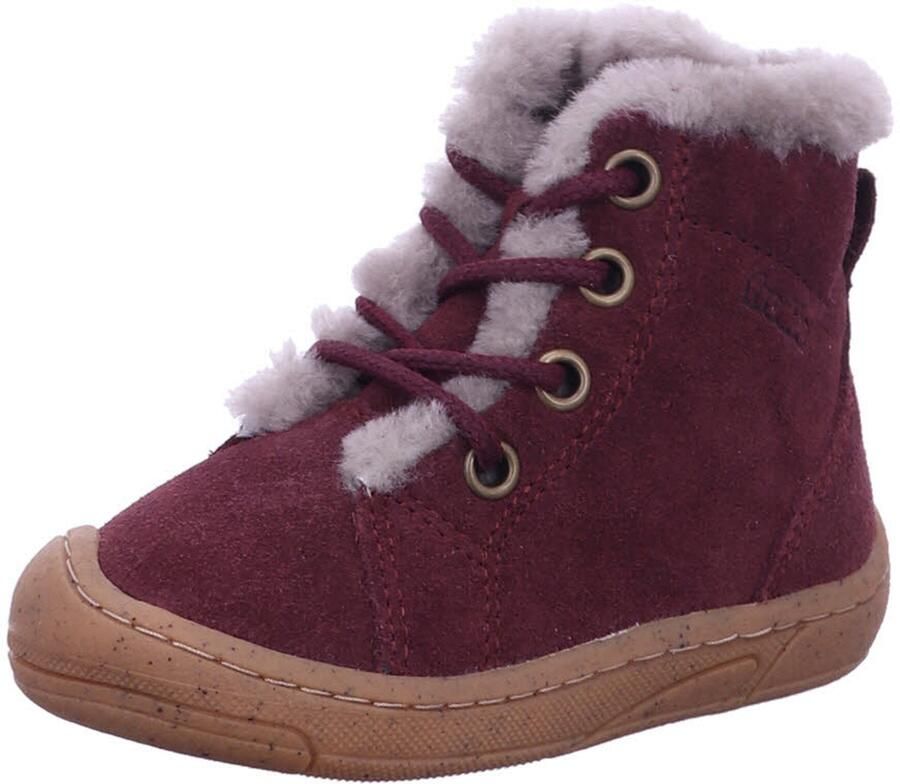 Froddo Kid's Zeru Tex Furry Barefoot Winterschoenen bruin roze