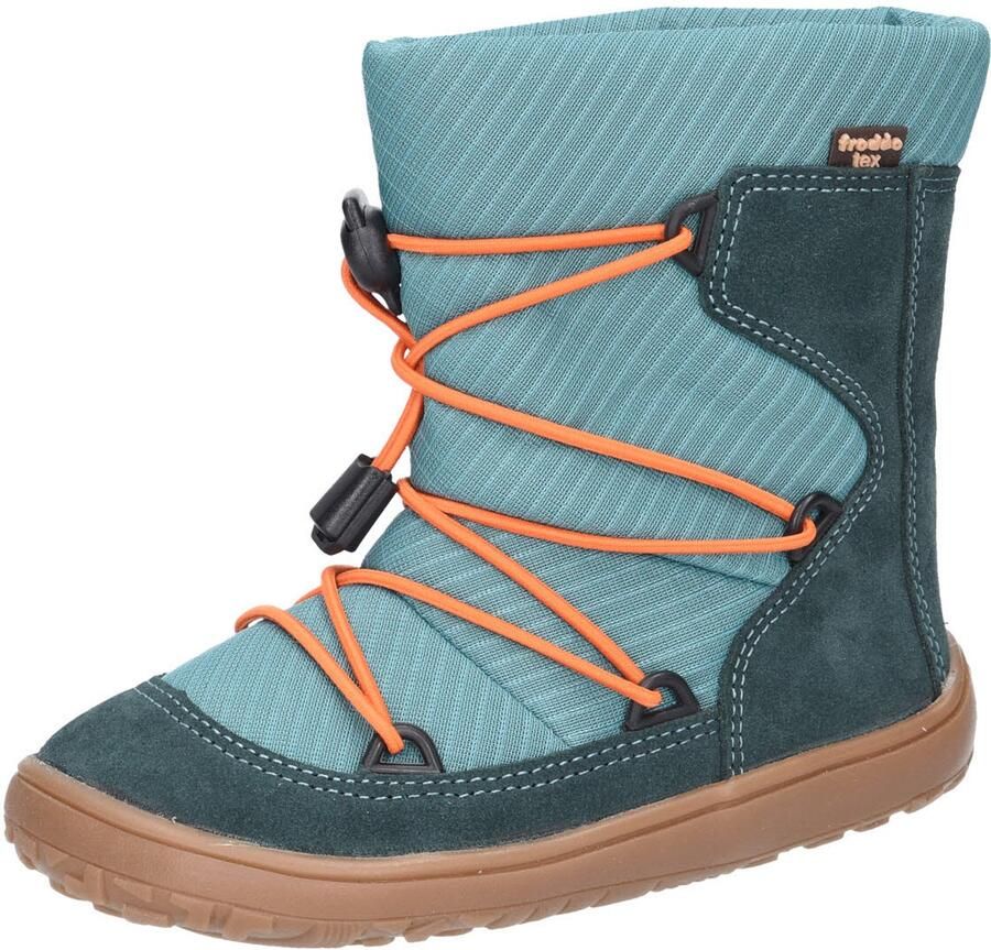 FRODDO Barefoot laarzen kinderen BAREFOOT TEX TRACK WOOL petrolblauw