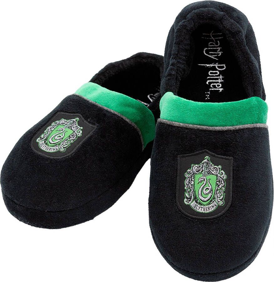 Funidelia Zwadderich Pantoffels Harry Potter voor en Hogwarts Tovenaars Films & Series Zweinstein De beste nerd-merchandise en cadeaus voor echte fans met Kerstmis verjaardagen of een speciale gelegenheid Donkergroen
