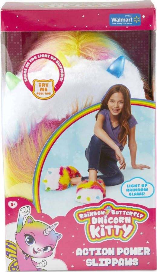 Funrise international Regenboog vlinder eenhoorn slippers