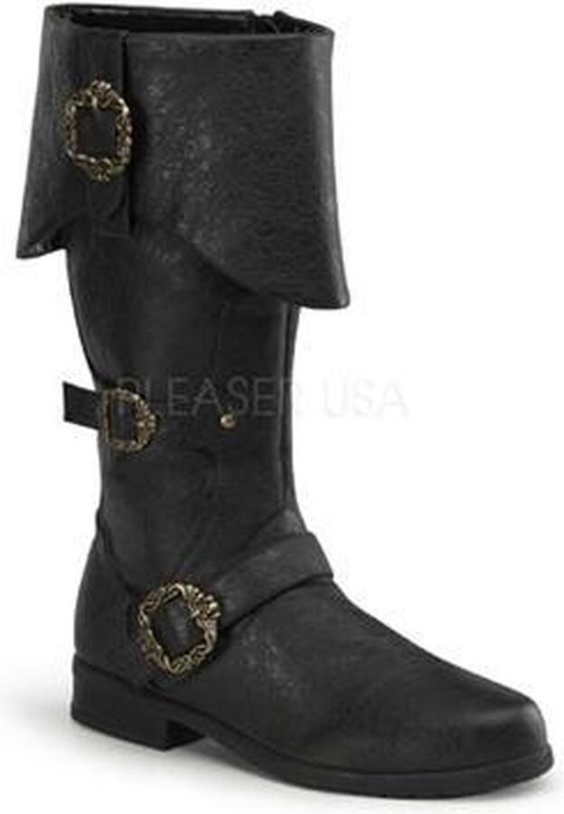 Pleaser shoes Funtasma Carribean-299 Enkellaars 41 Shoes Zwart Goudkleurig