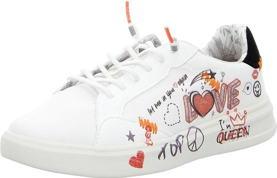 Fusion ALEXA love white dames sneakers wit