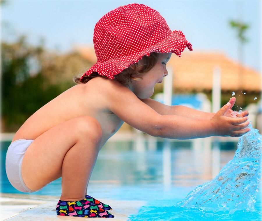 Futsy Astronaut Antislip Zwemsokken kind Zwemsloffen Zwembad Cadeau kado Sinterklaas cadeau - Foto 4