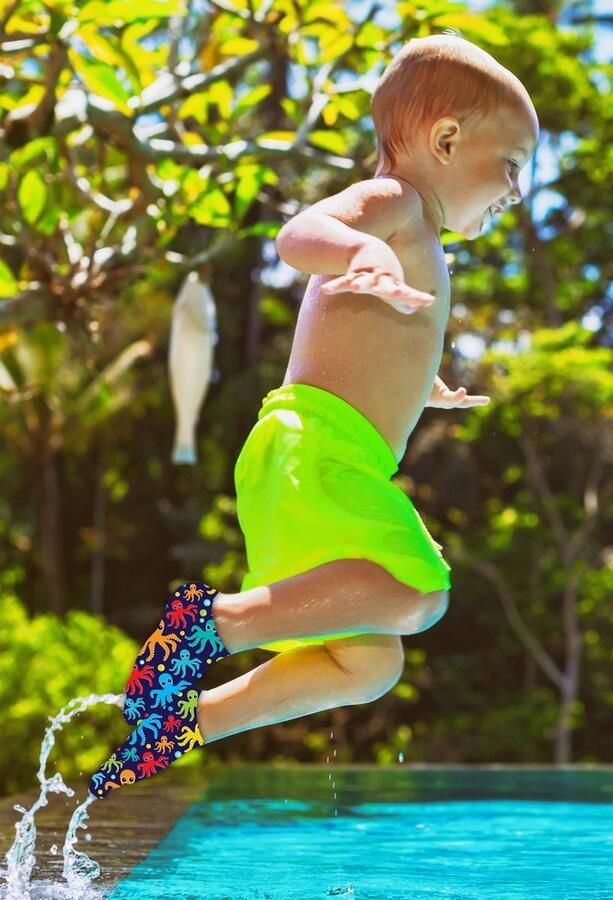 Futsy Astronaut Antislip Zwemsokken kind Zwemsloffen Zwembad Cadeau kado Sinterklaas cadeau - Foto 6