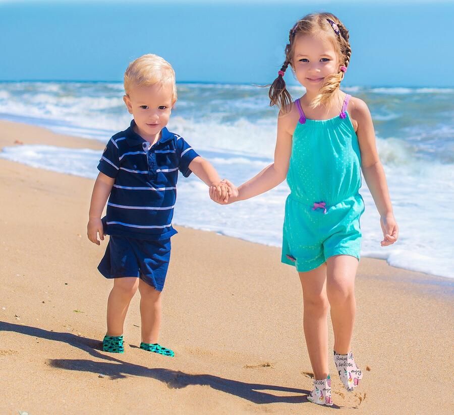 Futsy Astronaut Antislip Zwemsokken kind Zwemsloffen Zwembad Cadeau kado Sinterklaas cadeau - Foto 2