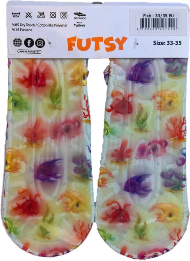 Futsy Fish Antislip Zwemsokken kind Zwemsloffen Waterschoenen - Foto 8