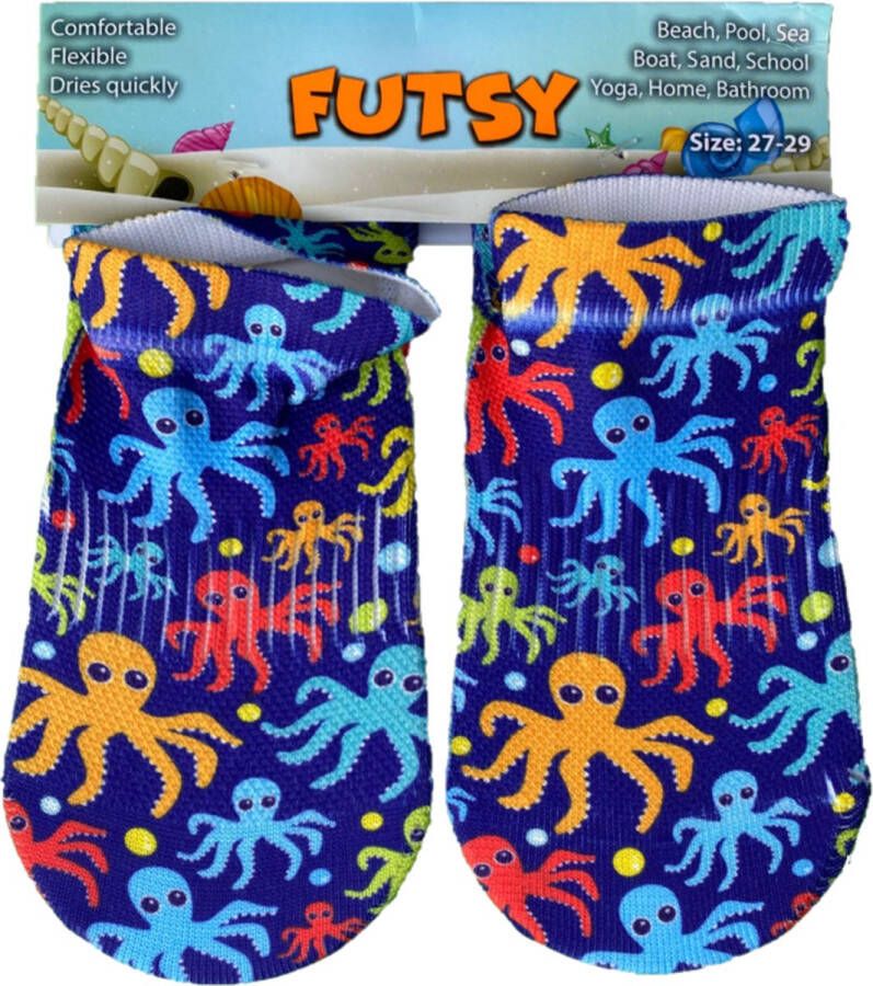 Futsy Octopus Antislip Zwemsokken kind Zwemsloffen Waterschoenen