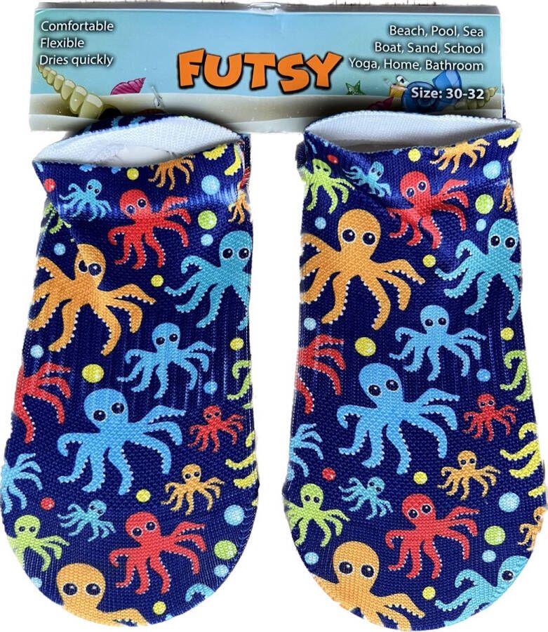 Futsy Octopus Antislip Zwemsokken kind Zwemsloffen Waterschoenen - Foto 3