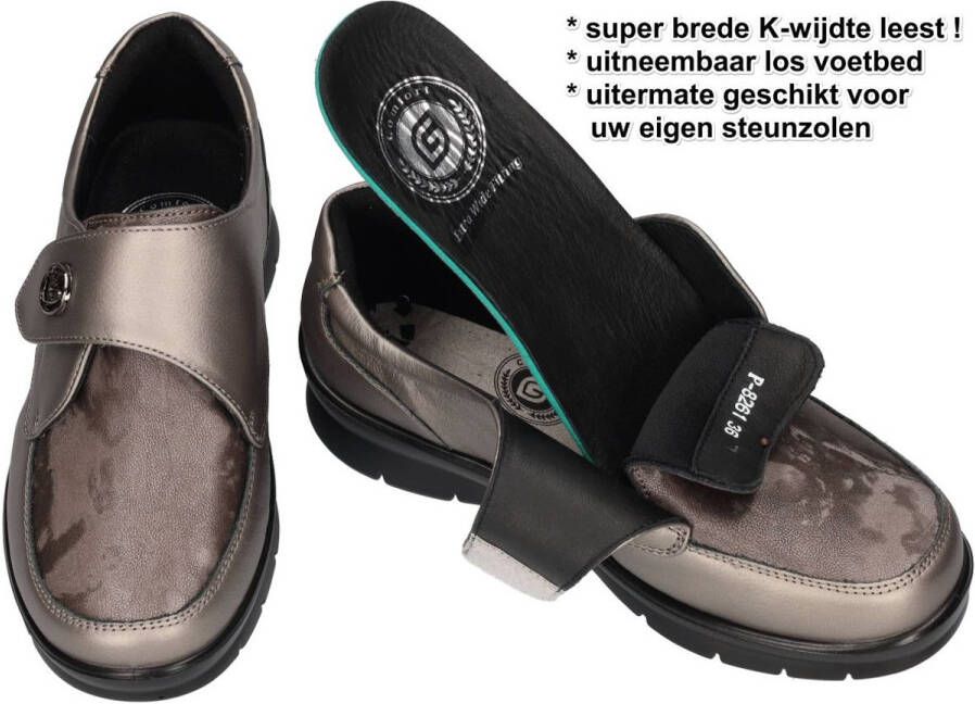 G-comfort -Dames brons ballerina's & mocassins