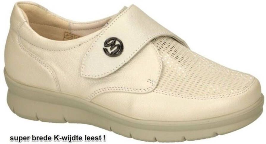 G-comfort -Dames crÈme ballerina's & mocassins