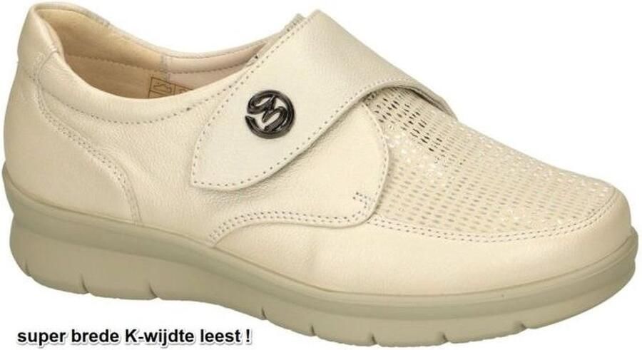 G-comfort -Dames crÈme ballerina's & mocassins