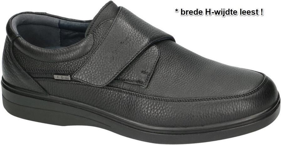 Comfort G - Heren zwart geklede lage schoenen