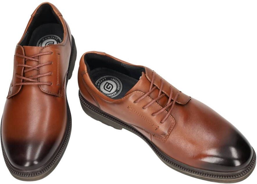 G-comfort -Heren cogna caramel geklede lage schoenen - Foto 2