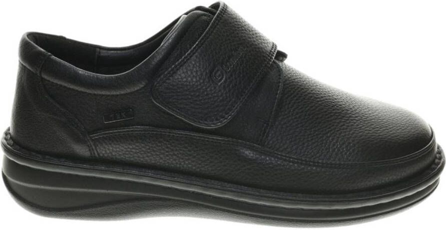 Comfort G- -Heren zwart geklede lage schoenen