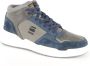 G-Star Trendy Hoge Sneaker van Leer met Opvallende Logo's Blue Heren - Thumbnail 2