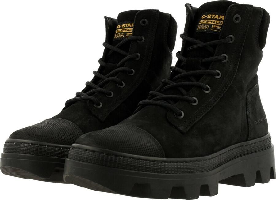 G-Star Stijlvolle Enkellaars met Gestructureerde Zool Black Dames - Foto 7