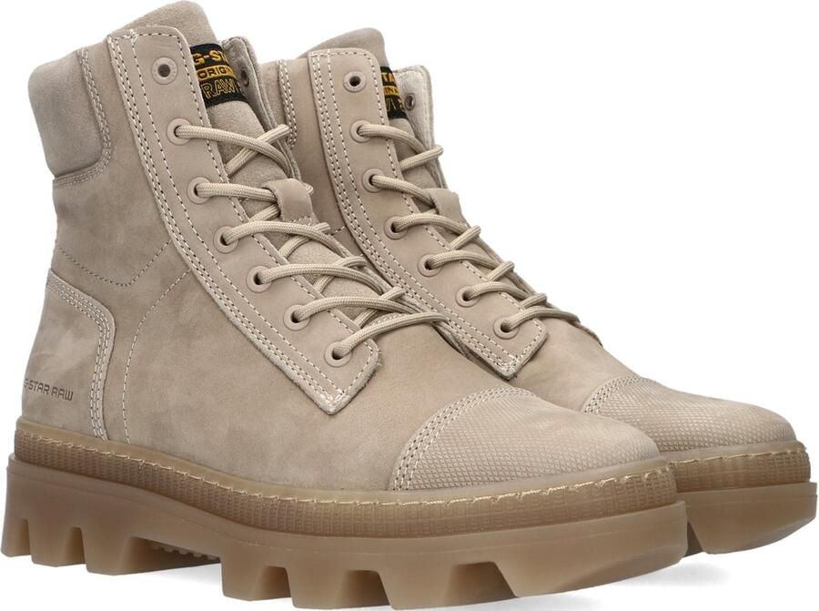 G-Star RAW Outdoor FAshion gorpcore bruin Tinten Noxer Hgh Nub W Veterboots Laarzen Met Veters Dames Camel - Foto 8