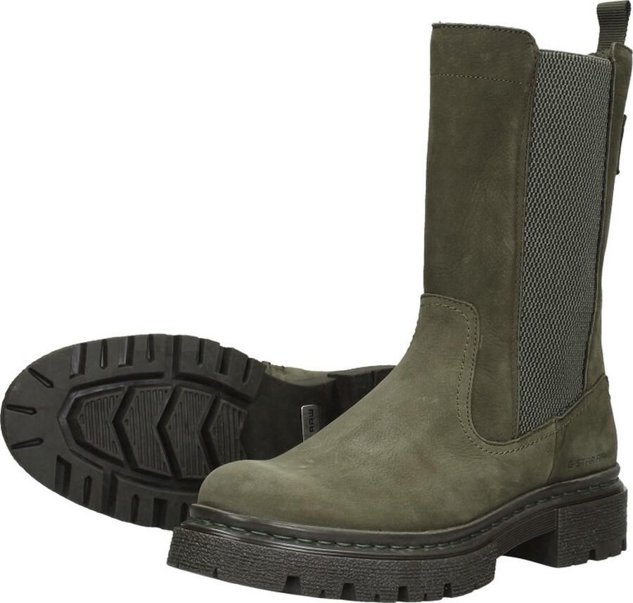 G-Star RAW Kafey Hgh Chs Nub W Chelsea boots Enkellaarsjes Dames Groen - Foto 5
