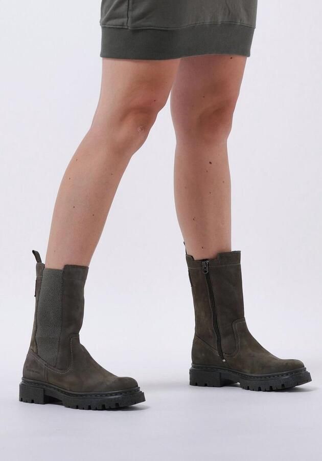G-Star RAW Kafey Hgh Chs Nub W Chelsea boots Enkellaarsjes Dames Groen - Foto 10