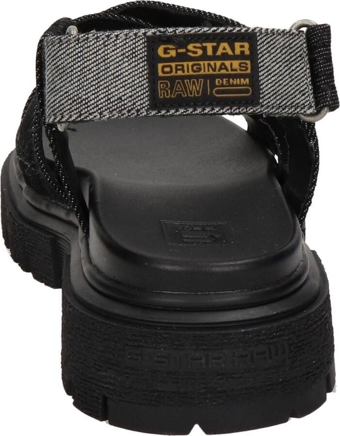 G-Star Chunky Denim Sandaal met Verstelbare Banden Black Dames - Foto 5
