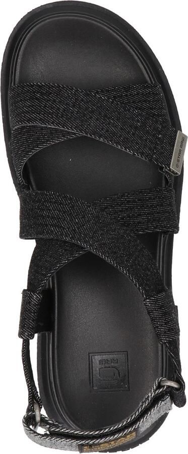 G-Star Chunky Denim Sandaal met Verstelbare Banden Black Dames - Foto 17