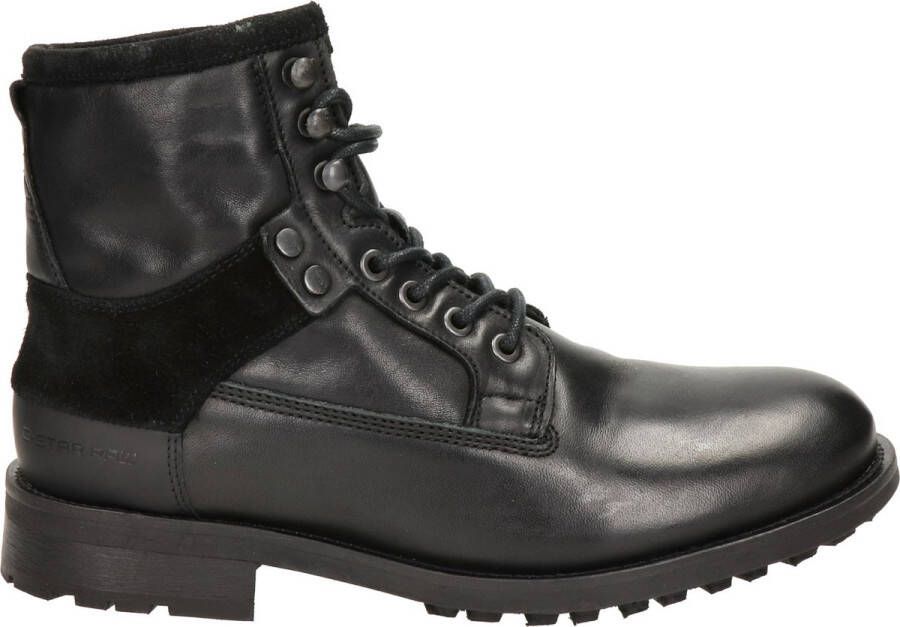 G-Star Leren Enkellaars geïnspireerd op het leger Black Heren