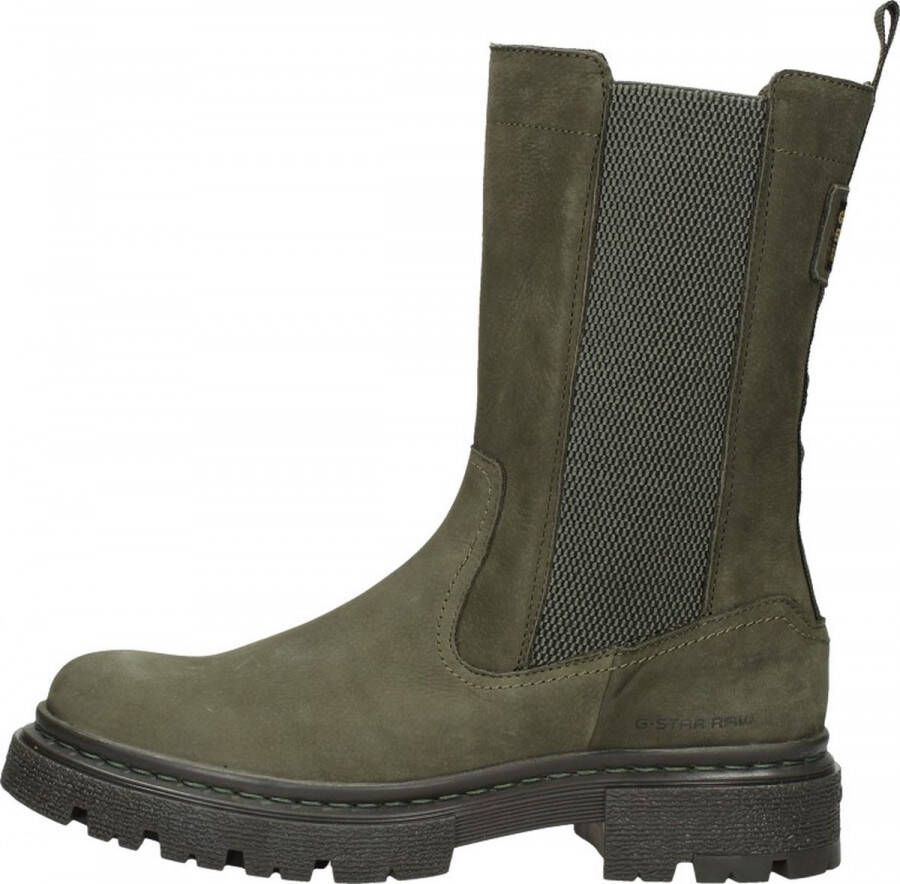 G-STAR Raw Kafey Hgh Chs Nub W Chelsea boots Enkellaarsjes Dames Groen - Foto 3