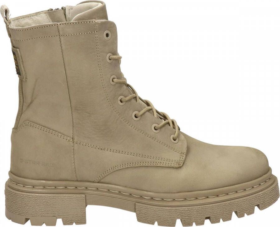 G-STAR Raw Kafey Hgh Lace Nub W Veterboots Laarzen Met Veters Dames Taupe