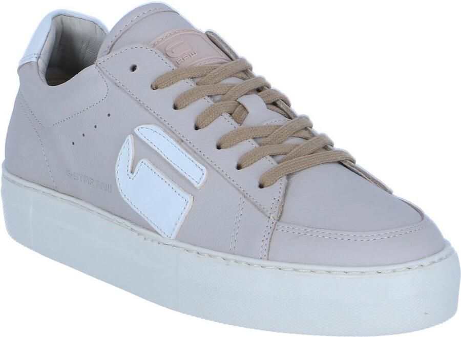 G-Star G STAR RAW Loam II Nub Dames Sneakers Sportschoenen Schoenen Leer Beige - Foto 4