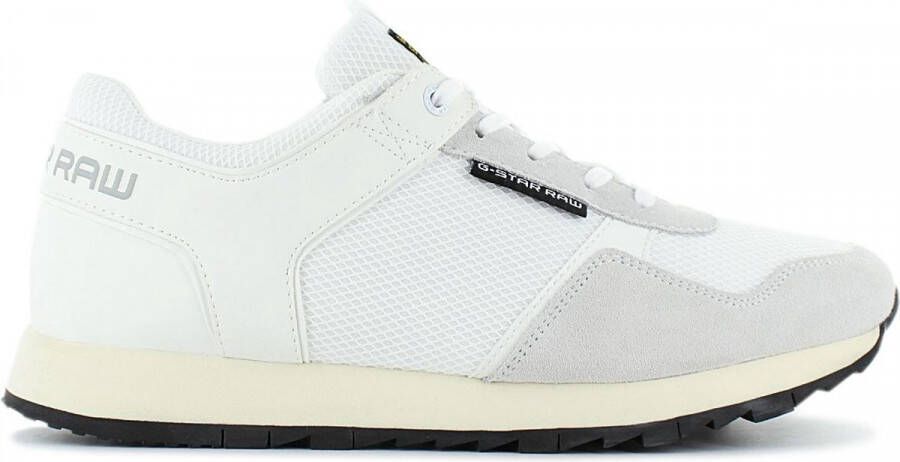 G-Star G STAR RAW Calow III Mesh Heren Sneakers Sportschoenen Schoenen Wit